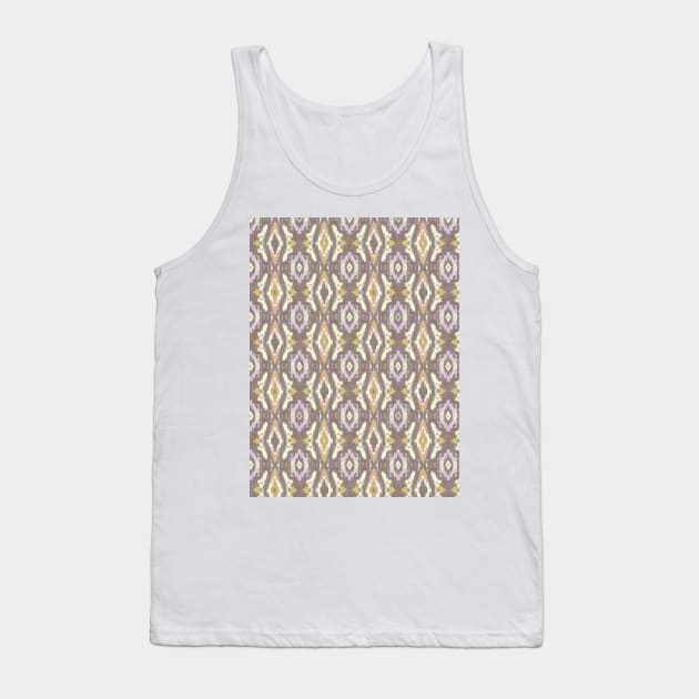 Ikat desert yellow Tank Top by Remotextiles